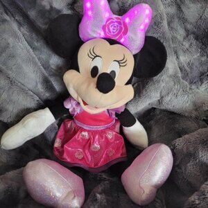 Disney Minnie Mouse Glows-A-Bow Plush Talking/Singing Doll